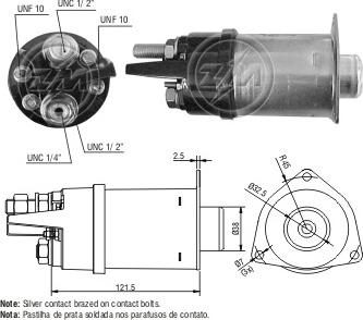 ERA ZM2460 - Тяговое реле, соленоид, стартер autospares.lv