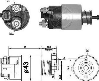 ERA ZM2391 - Тяговое реле, соленоид, стартер autospares.lv