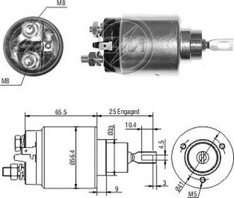 ERA ZM2777 - Тяговое реле, соленоид, стартер autospares.lv