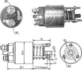 ERA ZM7395 - Тяговое реле, соленоид, стартер autospares.lv