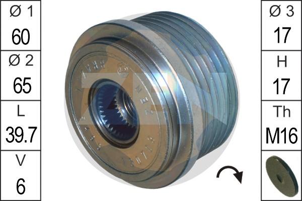 ERA ZN5495 - Шкив генератора, муфта autospares.lv