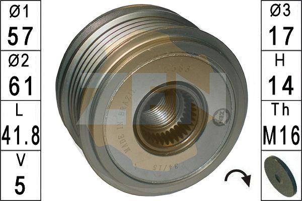 ERA ZN5583 - Шкив генератора, муфта autospares.lv