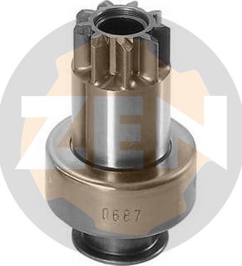 ERA ZN0687 - Ведущая шестерня, бендикс, стартер autospares.lv