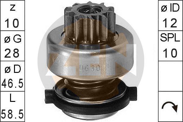 ERA ZN0630 - Ведущая шестерня, бендикс, стартер autospares.lv