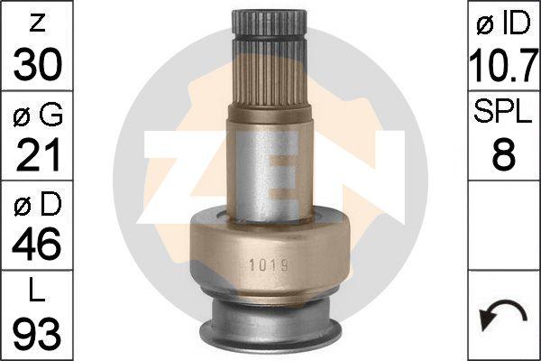 ERA ZN1019 - Ведущая шестерня, бендикс, стартер autospares.lv