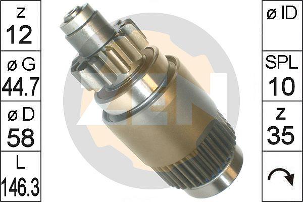 ERA ZN1830 - Ведущая шестерня, бендикс, стартер autospares.lv