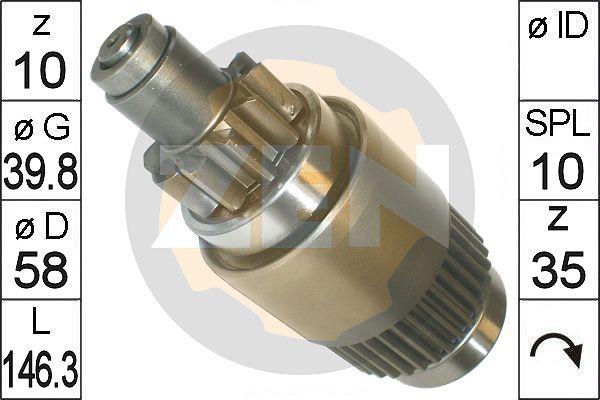 ERA ZN1831 - Ведущая шестерня, бендикс, стартер autospares.lv