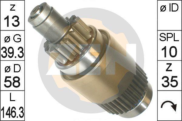 ERA ZN1829 - Ведущая шестерня, бендикс, стартер autospares.lv