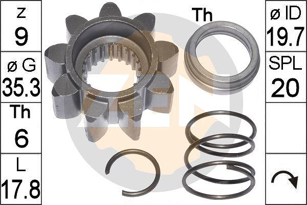 ERA ZN12659 - Ведущая шестерня, бендикс, стартер autospares.lv