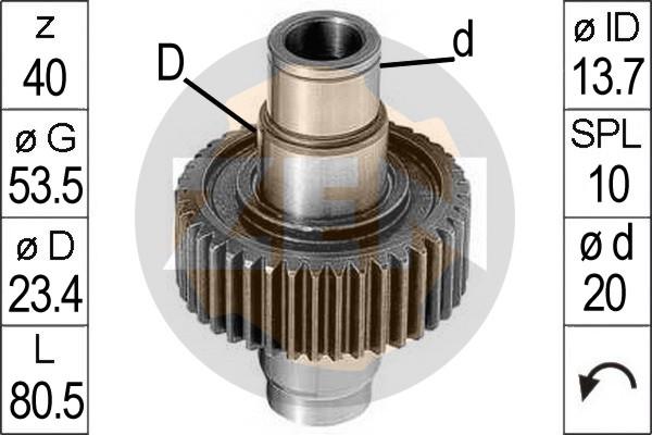 ERA ZN1211 - Ведущая шестерня, бендикс, стартер autospares.lv