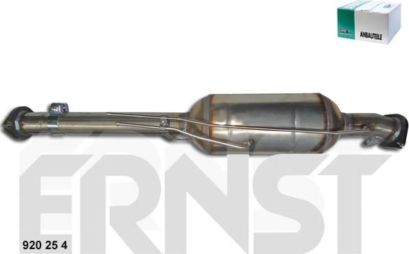 ERNST 920254 - Сажевый / частичный фильтр, система выхлопа ОГ autospares.lv
