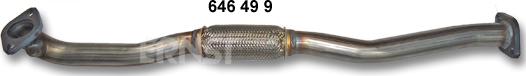 ERNST 646499 - Труба выхлопного газа autospares.lv