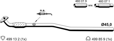 ERNST 053426 - Труба выхлопного газа autospares.lv