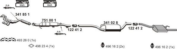 ERNST 031139 - Система выпуска ОГ autospares.lv