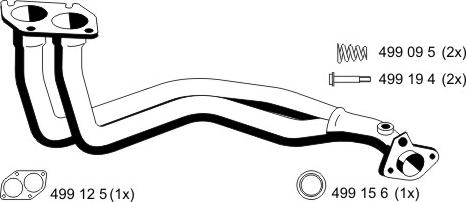 ERNST 023573 - Труба выхлопного газа autospares.lv