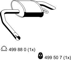 ERNST 343107 - Глушитель выхлопных газов, конечный autospares.lv