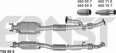 ERNST 759595 - Катализатор autospares.lv