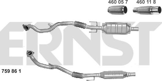 ERNST 759861 - Катализатор autospares.lv