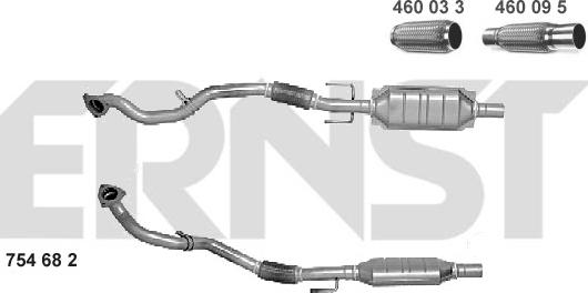 ERNST 754682 - Катализатор autospares.lv