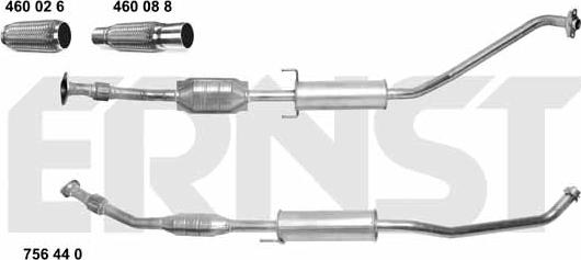 ERNST 756440 - Катализатор autospares.lv