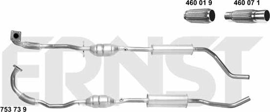 ERNST 753739 - Катализатор autospares.lv