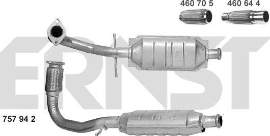 ERNST 757942 - Катализатор autospares.lv