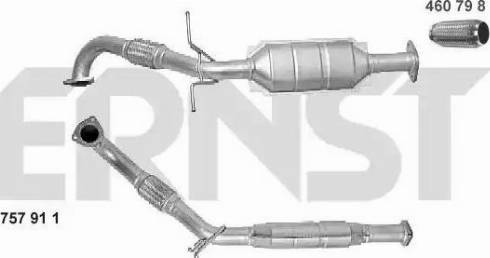 ERNST 757911 - Катализатор autospares.lv