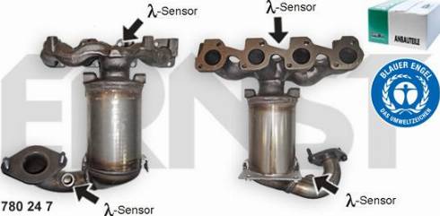 ERNST 780247 - Катализатор autospares.lv