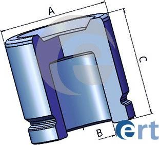 ERT 150968-C - Поршень, корпус скобы тормоза autospares.lv