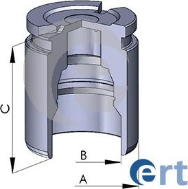 ERT 150555-C - Поршень, корпус скобы тормоза autospares.lv