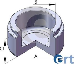 ERT 151150-C - Поршень, корпус скобы тормоза autospares.lv