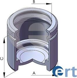 ERT 150566-C - Поршень, корпус скобы тормоза autospares.lv