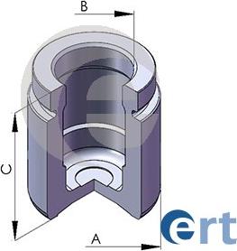 ERT 150582-C - Поршень, корпус скобы тормоза autospares.lv