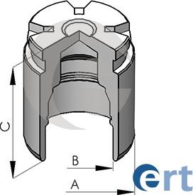 ERT 150523-C - Поршень, корпус скобы тормоза autospares.lv