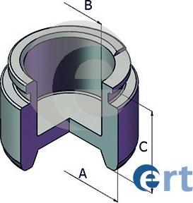 ERT 151414-C - Поршень, корпус скобы тормоза autospares.lv