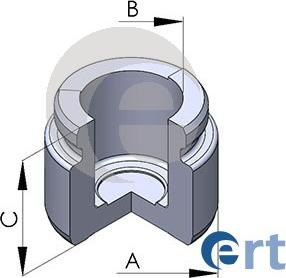 ERT 150590-C - Поршень, корпус скобы тормоза autospares.lv