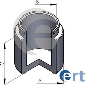 ERT 150585-C - Поршень, корпус скобы тормоза autospares.lv