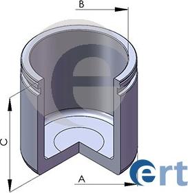 ERT 150592-C - Поршень, корпус скобы тормоза autospares.lv