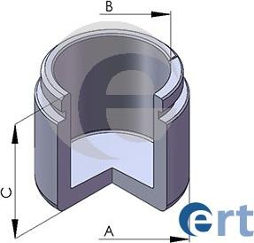 ERT 150955-C - Поршень, корпус скобы тормоза autospares.lv