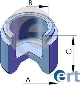 ERT 150223-C - Поршень, корпус скобы тормоза autospares.lv