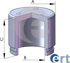 ERT 150292-C - Поршень, корпус скобы тормоза autospares.lv