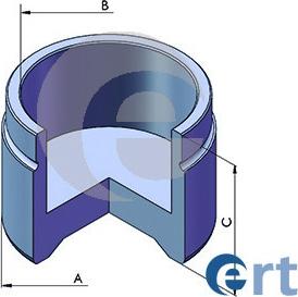 ERT 151444-C - Поршень, корпус скобы тормоза autospares.lv