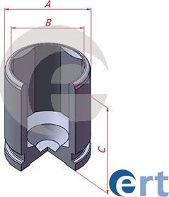 ERT 151568-C - Поршень, корпус скобы тормоза autospares.lv