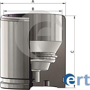 ERT 151431-C - Поршень, корпус скобы тормоза autospares.lv