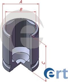 ERT 151198-C - Поршень, корпус скобы тормоза autospares.lv