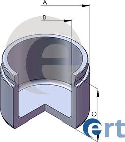 ERT 151800-C - Поршень, корпус скобы тормоза autospares.lv