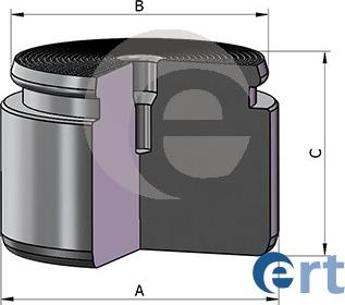 ERT 151367-C - Поршень, корпус скобы тормоза autospares.lv