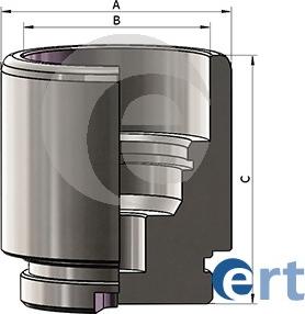 ERT 151383-C - Поршень, корпус скобы тормоза autospares.lv