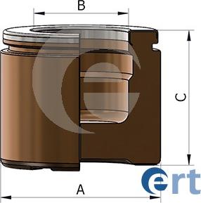 ERT 151201-C - Поршень, корпус скобы тормоза autospares.lv