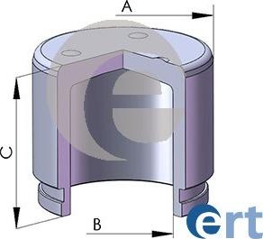 ERT 151740-C - Поршень, корпус скобы тормоза autospares.lv